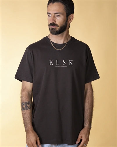 Elsk - Pure Men's Brushed T-Shirt - Soil Brown